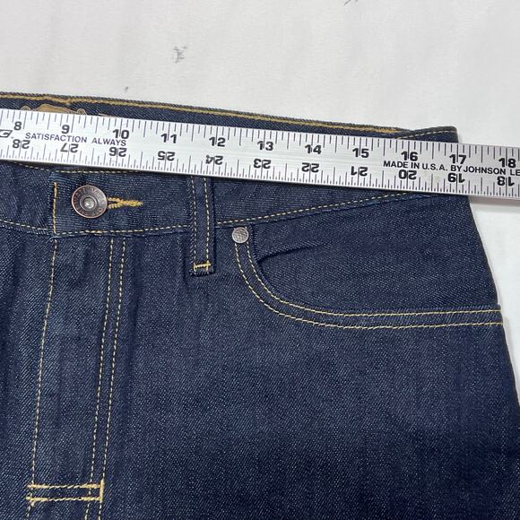 Vans Off the Wall Strater Denim Jeans 32x32 Dark Blue Straight Fit Mid Rise New - Picture 7 of 10